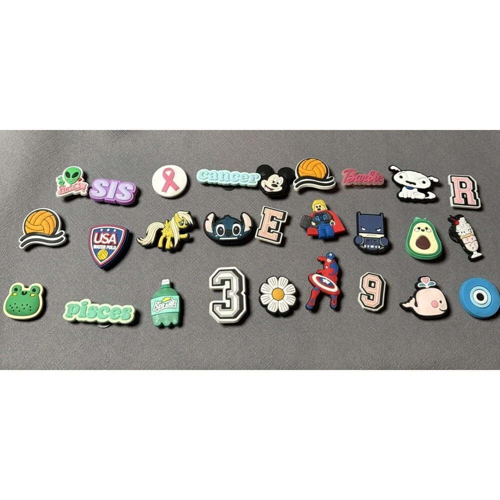 Croc Charms Lot Of 27 Variety -L
